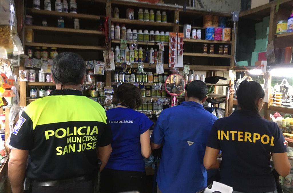 In total, around 4.4 million units of illicit pharmaceuticals were seized (photo: Costa Rica)